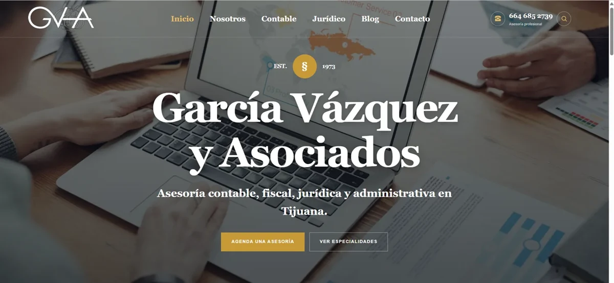 Sitio web de García Vázquez